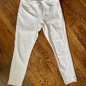 LOFT Skinny White Jean
